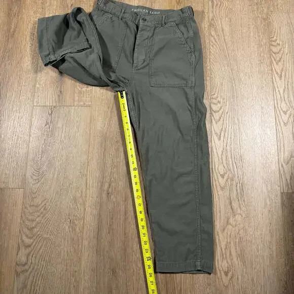American Eagle Green Fatigue Baker Utility Pants Size 12 - Picture 8 of 8